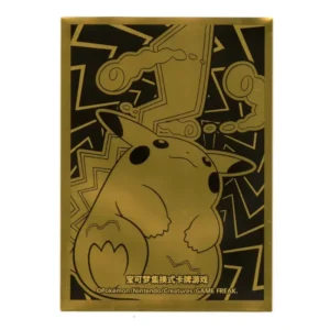 Pokemon TCG Sleeves Black & Gold Box – Pikachu (65 Stk.)
