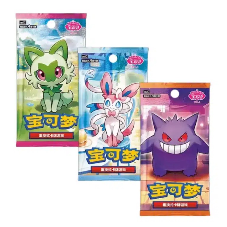 Pokemon Gem Pack Badge Set Collection – Simplified Chinese Packs