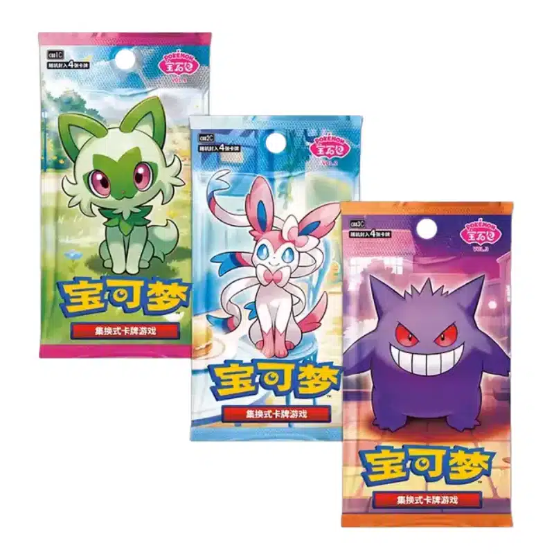 GEM PACK SERIEN Pokemon Gem Pack Badge Set Collection – Simplified Chinese Packs