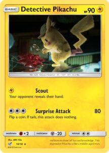Detective Pikachu – Detective Pikachu – 10/18 – Rare