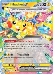 Pikachu ex – Surging Sparks – 057/191 – Double Rare