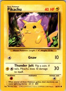 Pikachu – Base Set – 58/102 – Common