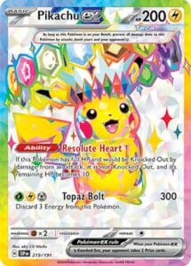 Pikachu ex – Surging Sparks – 219/191 – Ultra Rare