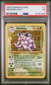 1999 POKEMON GAME #11 NIDOKING-HOLO